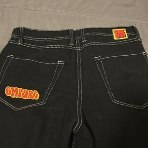 Kids Empyers size 27 Embroidered Black Denim